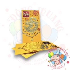 Set 6 bao lì xì vàng may mắn (bản dài)