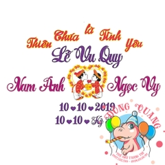 Chữ cưới xốp (mẫu 34)