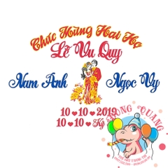 Chữ cưới xốp (mẫu 37)