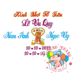 Chữ cưới xốp (mẫu 38)