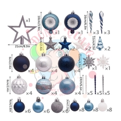 Set 100 phụ kiện giáng sinh kiểu 1