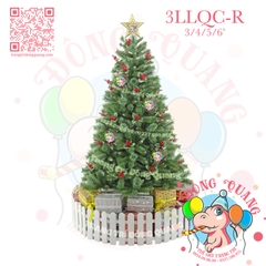 Cây thông 3 loại lá gắn cherry (3LLQC-R)