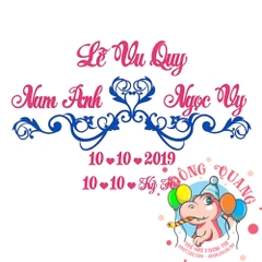 Chữ cưới xốp (mẫu 4)