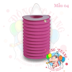 Đèn giấy xếp hình trụ đơn sắc (tròn)