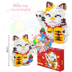 Mô hình Mèo thần tài lắp ráp (9 mẫu)