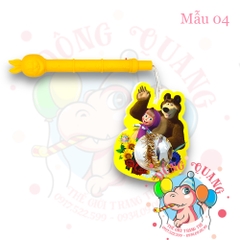 Đèn Trung thu nhựa 2 mảnh trái châu HT (12 mẫu)