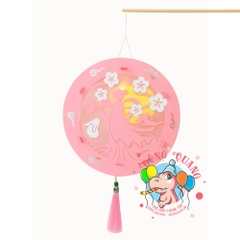 Đèn Trung thu Thỏ ngọc giấy tròn