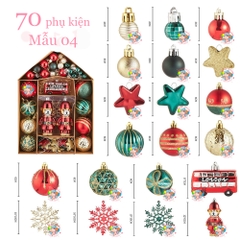 Set 70 phụ kiện giáng sinh kiểu 1