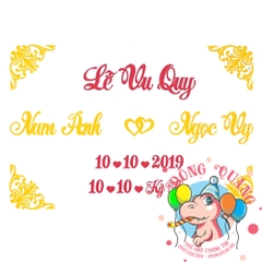 Chữ cưới xốp (mẫu 40)