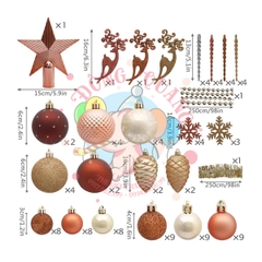 Set 100 phụ kiện giáng sinh kiểu 1