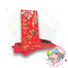 Set 6 bao lì xì đỏ may mắn (bản dài)