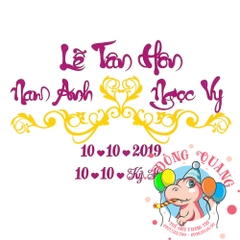 Chữ cưới xốp (mẫu 5)