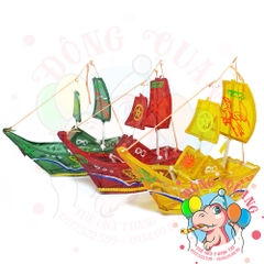 Đèn giấy kiếng khung tre mini