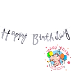Dây chữ Happy Birthday ép kim