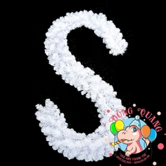 Dây trang trí thông trắng