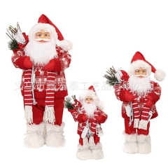 Ông già Noel cầm lồng đèn - Pin