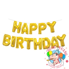 Bong bóng chữ Happy birthday (chữ dày - 5 mẫu)