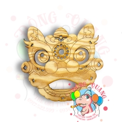 Đèn Trung thu gỗ đầu Lân