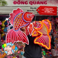 Đèn Trung thu Cá chép nhảy giấy kiếng (cỡ lớn)