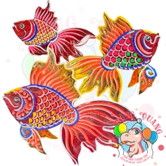 Đèn Trung thu Cá chép phượng giấy kiếng (cỡ lớn)