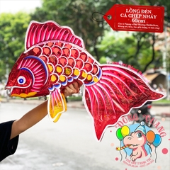 Đèn Trung thu Cá chép nhảy giấy kiếng (cỡ lớn)