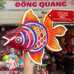 Đèn Trung thu Cá ba đuôi giấy kiếng (cỡ lớn)