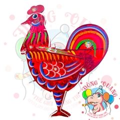 Đèn Trung thu Gà giấy kiếng (cỡ lớn)