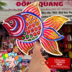 Đèn Trung thu Cá ba đuôi giấy kiếng (cỡ lớn)