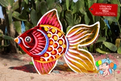 Đèn Trung thu Cá hai đuôi giấy kiếng (cỡ lớn)