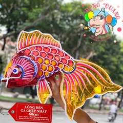 Đèn Trung thu Cá chép nhảy giấy kiếng (cỡ lớn)