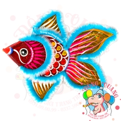 Đèn Trung thu Cá hai đuôi giấy kiếng (cỡ lớn)