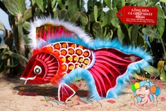 Đèn Trung thu Cá chép nhảy giấy kiếng (cỡ lớn)