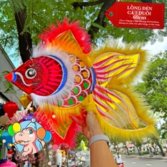 Đèn Trung thu Cá hai đuôi giấy kiếng (cỡ lớn)