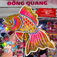 Đèn Trung thu Cá chép nhảy giấy kiếng (cỡ lớn)