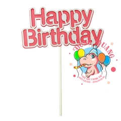 Topper bánh kem Happy Birthday 1