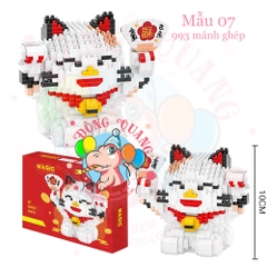 Mô hình Mèo thần tài lắp ráp (9 mẫu)