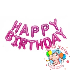 Bong bóng chữ Happy birthday (chữ mỏng - 11 mẫu)