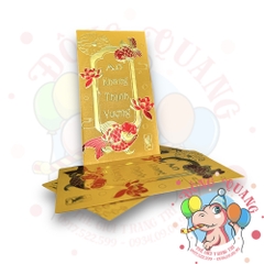 Set 6 bao lì xì vàng may mắn (bản dài)