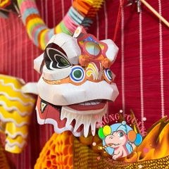 Đầu Lân giấy thủ công