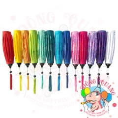 Lồng đèn Hội An vải gấm - dáng tỏi ngược