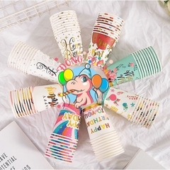 Bộ ly, đĩa chủ đề hoa lá (set 10)