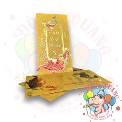 Set 6 bao lì xì vàng may mắn (bản dài)