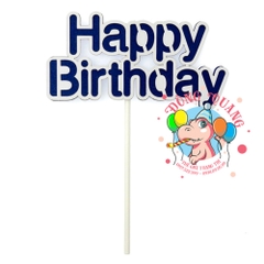 Topper bánh kem Happy Birthday 1