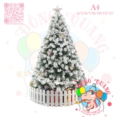 Cây thông phủ tuyết (cành treo)