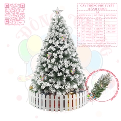 Cây thông phủ tuyết (cành treo)