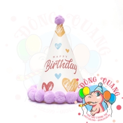 Nón sinh nhật viền bi 1