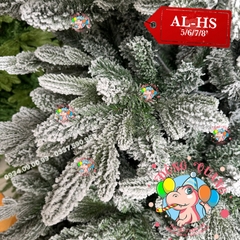 Cây thông 2 loại lá PE phủ tuyết (cành tự động xoè)