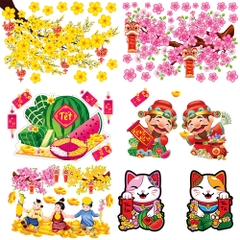 Hình dán decal Tết (50 mẫu)