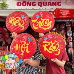 Bộ mẹt tre vẽ trang trí chủ đề Trung thu