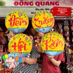 Bộ mẹt tre vẽ trang trí chủ đề Trung thu